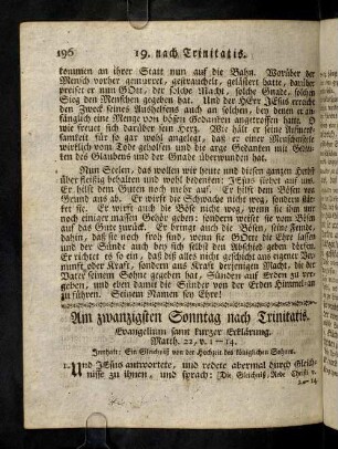 196-211, Am zwanzigsten Sonntag nach Trinitatis