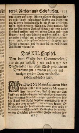 275-294, Das XIII. Capitel