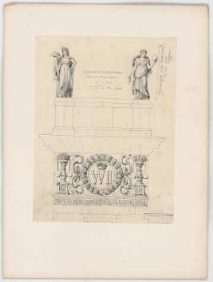Thiersch, Friedrich von; Wiesbaden; Kurhaus - Ostmittelbau (Teilansicht)