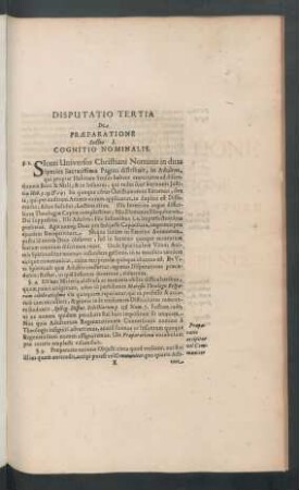 Sectio I. Cognitio Nominalis.