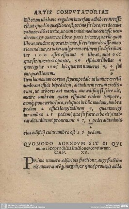 QUO MODO AGENDUM SIT SI QUI numeri expraedictis fractiones contineant. CAP. XV.