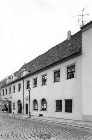Torgau, Kurstraße 9. Wohnhaus mit Laden (19. Jh.). Straßenansicht