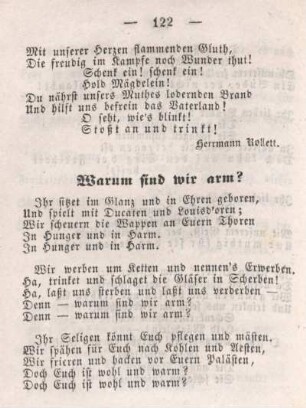 Warum sind wir arm?
