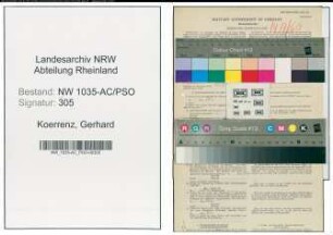 Entnazifizierung Gerhard Koerrenz , geb. 10.08.1899 (Kaufmaennischer Angestellter)