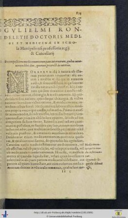 Liber primus: de medicamentis internis.