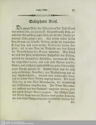 Sechszehnter Brief