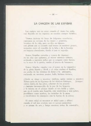La Canción de las espigas