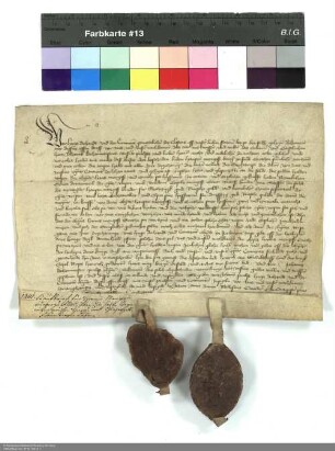 Dechant und Konvent des Klosters Frauenberg verleihen eine halbe Wiese zwischen Horas und Gläserzell