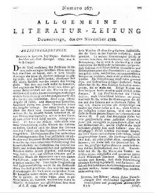 Galenus: Galen's Fieberlehre / übers. und mit Anm. von Kurt Sprengel. - Breslau ; Leipzig : Meyer, 1788
