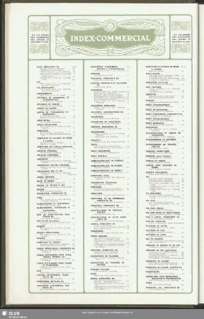 Index Commercial (in French)
