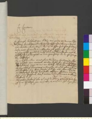 Brief von Weigel, Johann August Gottlob an Goethe, Johann Wolfgang von