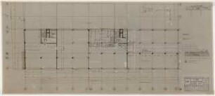 Geschäftshaus Knesebeckstraße/Kurfürstendamm, Berlin-Charlottenburg: 1. Bauabschnitt: Grundriss 1.OG (Ausbauplan) 1:100