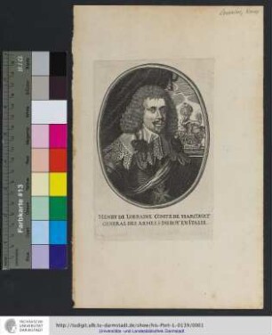 Henry De Lorraine Comte De Harcourt General Des Armees Du Roy En Italie