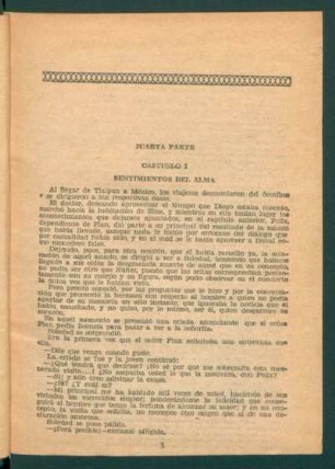 Capítulo I - Sentimientos del alma