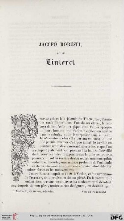 Jacopo Robusti dit le Tintoret