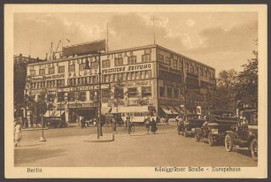 Ansichtskarte Europahaus, Königgrätzer Straße