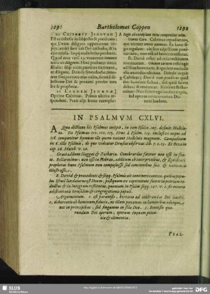 In Psalmum CXLVI.[i.e. CXLV.] Psalmus CXLVI.[i.e. CXLV.]