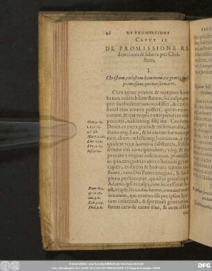 Caput IX De promissione Redemtionis & salutis per Christum.