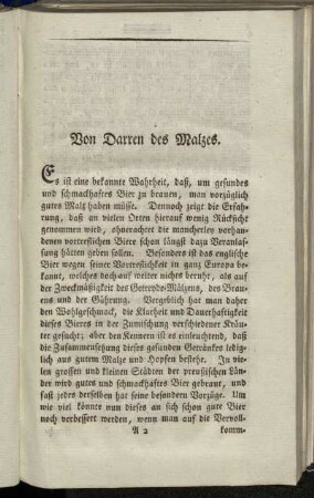 Von Darren des Malzes.