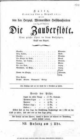 Die Zauberflöte