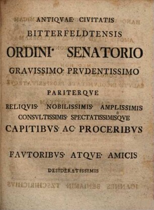 Specimen inaug. iur. singularia statutorum municipalium Bitterfeldensium in materia successionis capita sistens