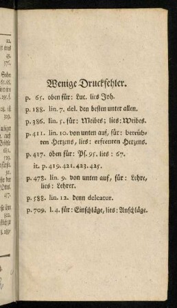 Wenige Druckfehler