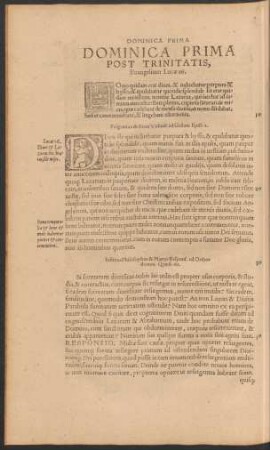 Dominica Prima Post Trinitatis ...