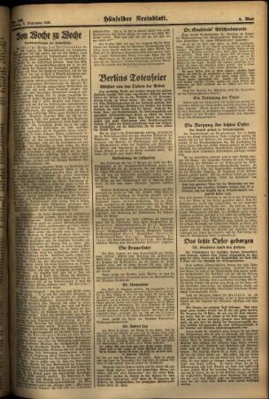 Zweite Ausgabe vom Montag, den 02. September 1935.