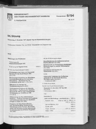 94. Sitzung