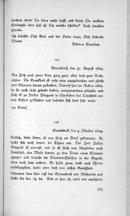 126 Wandsbeck, den 9. oktober 1804.