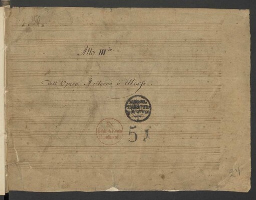 Il ritorno di Ulysse a Penelope; V (7), Coro, orch