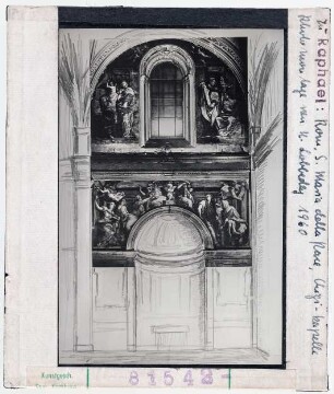 zu Raffael: Chigi-Kapelle, Fotomontage nach Lobbeday, 1960