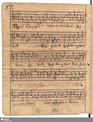 52. Anonymus: Christ König Gott unser Heiland