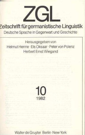 Sprachen im 18. Jahrhundert. Sechste Jahrestagung der Deutschen Gesellschaft für die Erforschung des 18. Jahrhunderts. Wolfenbüttel 18. Nov. - 20. Nov. 1981
