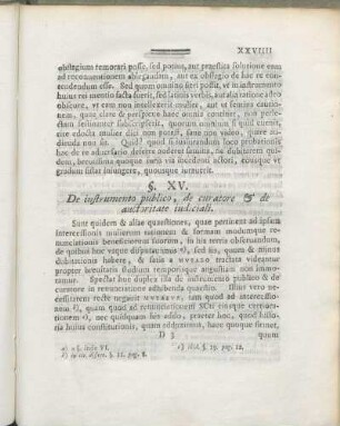 §. XV. De instrumento publico, de curatore & de auctoritate iudiciali.