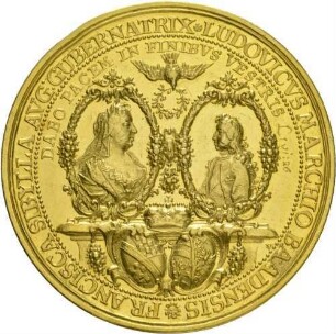 Medaille auf den Rastatter Frieden 1714