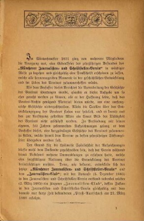 Denkschrift zum zehnjährigen Stiftungs-Feste des Münchener Journalisten- und Schriftsteller-Verein