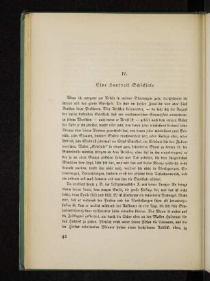 IV. Eine Handvoll Schicksale
