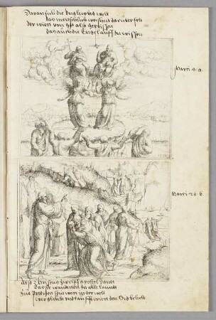 Dreifaltigkeit, Blatt 75b in: Peter Perényi, "Vorredt und eingang der Concordantzen alt und news Testaments"