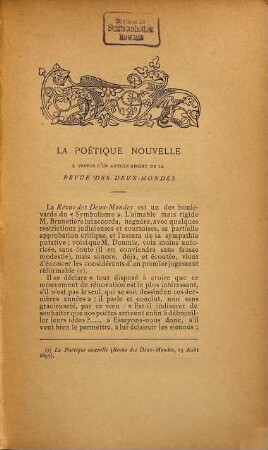 Mercure de France. 16. 1895