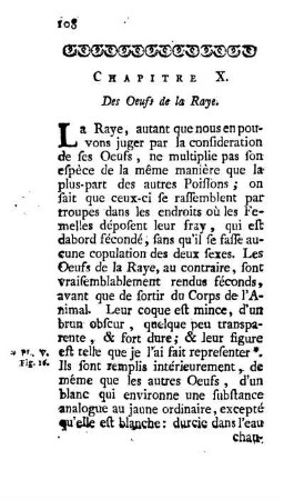Chapitre X. Des Oeufs de la Raye