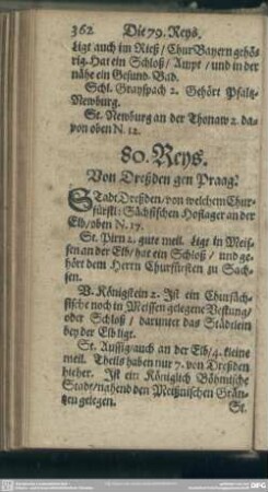 80. Reys. Von Dreßden gen Praag