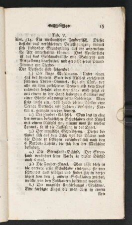 Tab. V. [Beschreibung]; Nro. 514.-527.