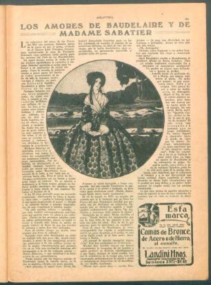 Los amores de Baudelaire y de Madame Sabatier