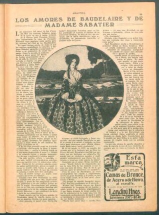 Los amores de Baudelaire y de Madame Sabatier