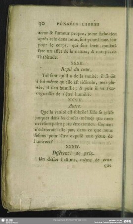 XXXII. Repli du coeur