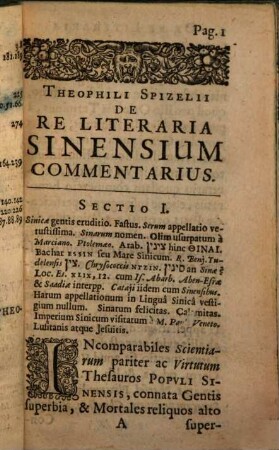 De re litteraria Sinensium commentarius