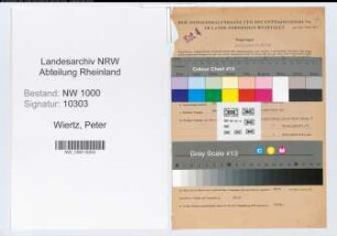 Entnazifizierung Peter Wiertz, geb. 06.01.1889 (Bankangest.)
