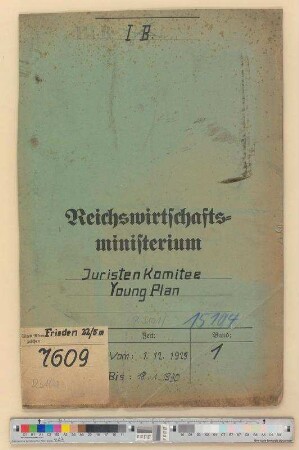 Youngplan: Juristenkomitee.- Youngplan