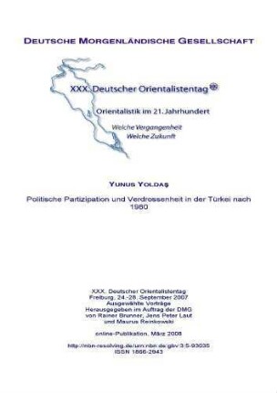 Politische Partizipation und Verdrossenheit in der Türkei nach 1980